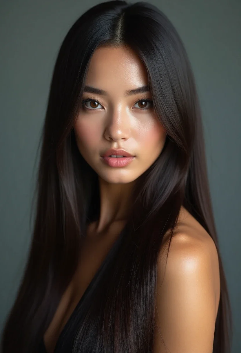 8. Sleek Straight Look