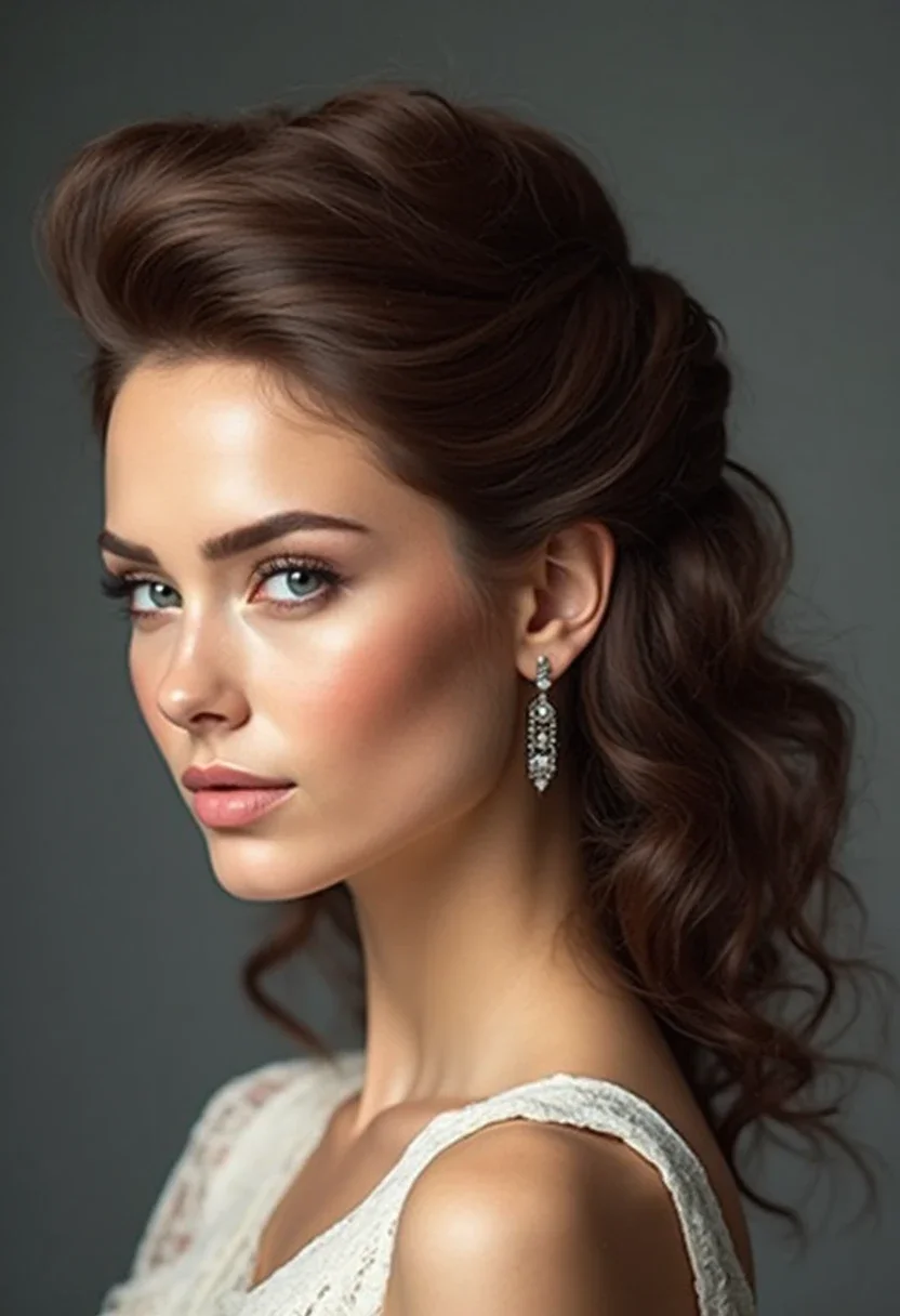 8. Half-Up Bouffant