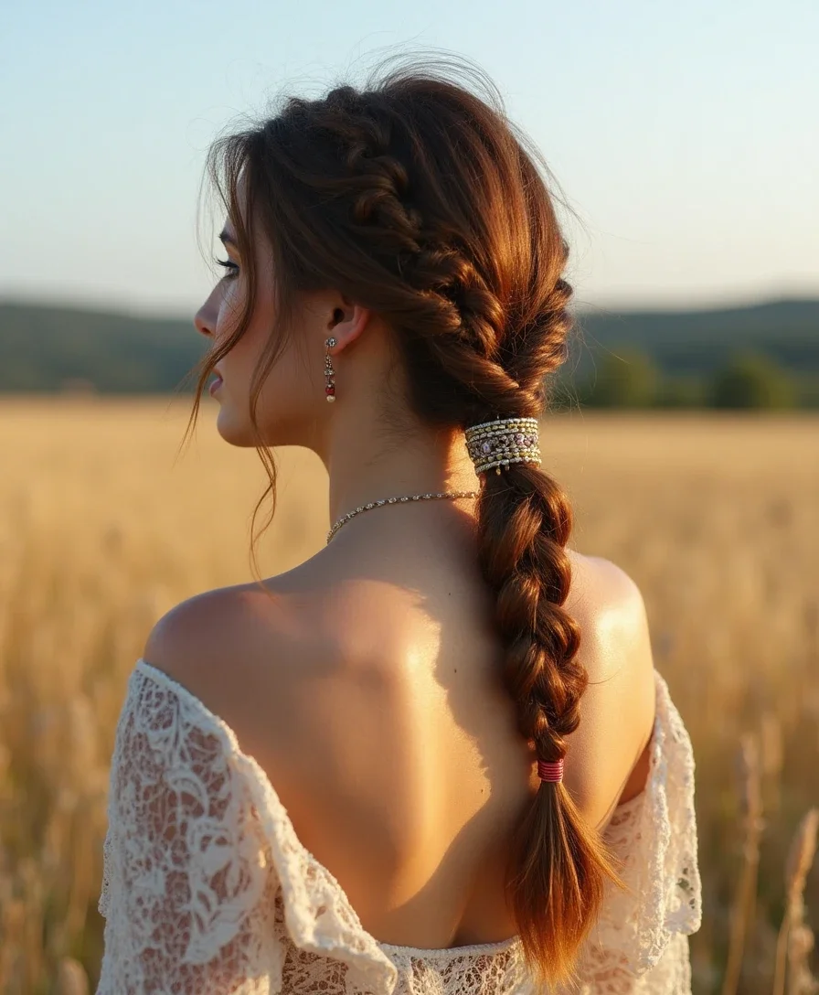 9. Bohemian Ponytail