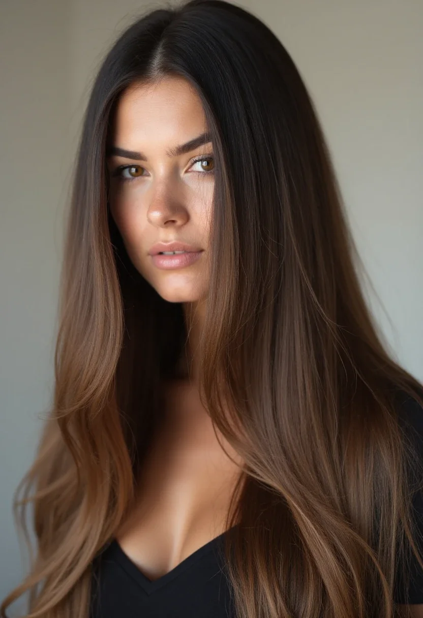 9. Sleek Straight Hair