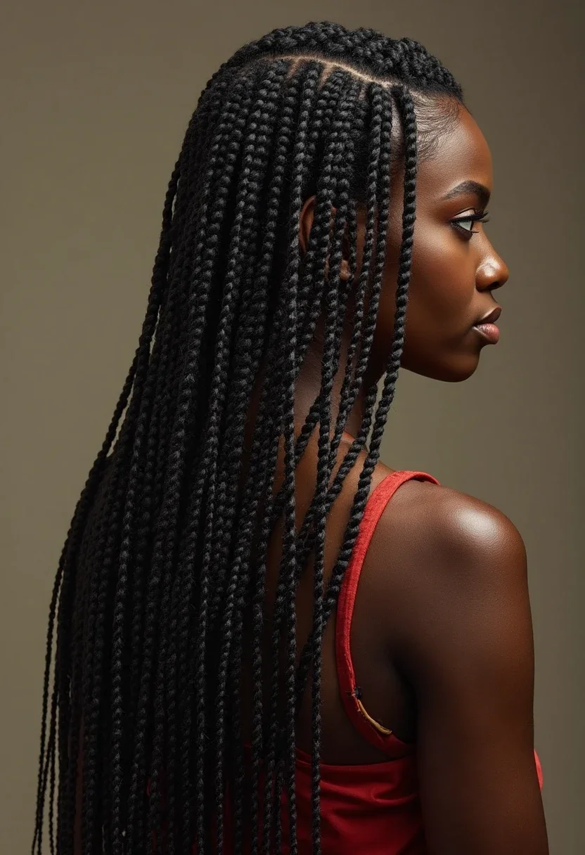 9. Box Braids Beauty