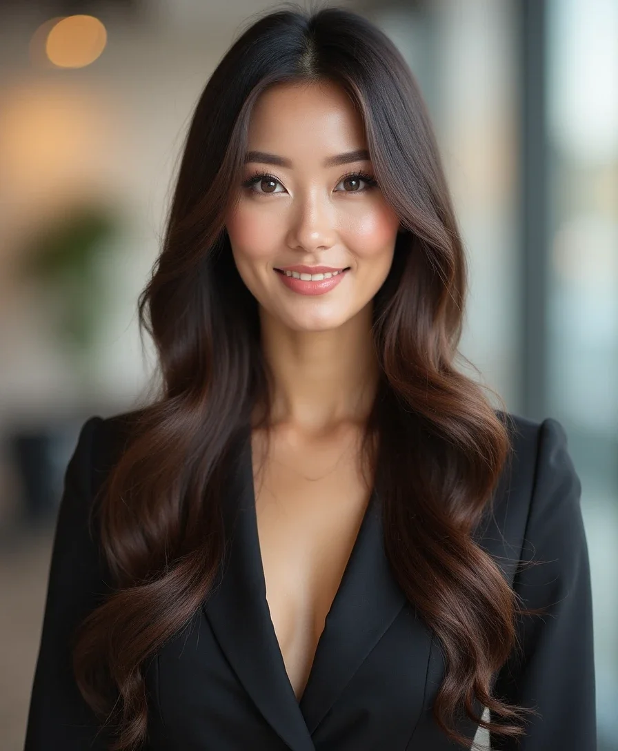 10. Straight with a Center Part