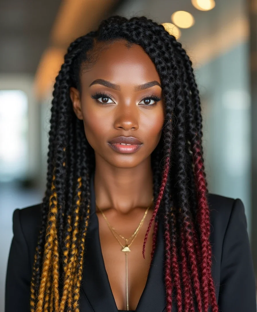 10. Rasta Braids with Twists