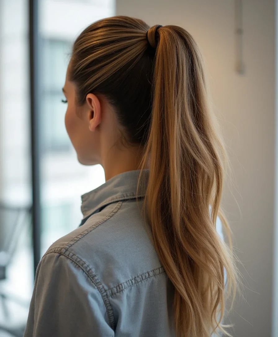 10. Ponytail with a Twist