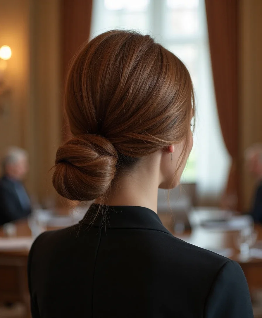 10. The Low Chignon