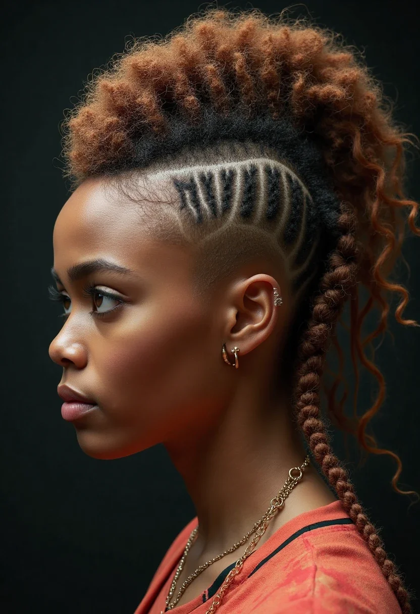 10. Cornrow Mohawk