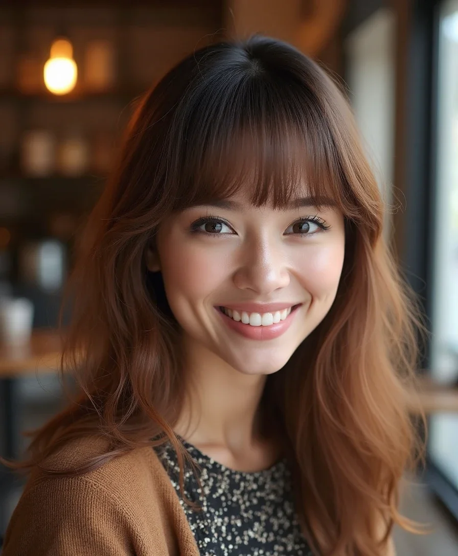 3. Side-Swept Bangs