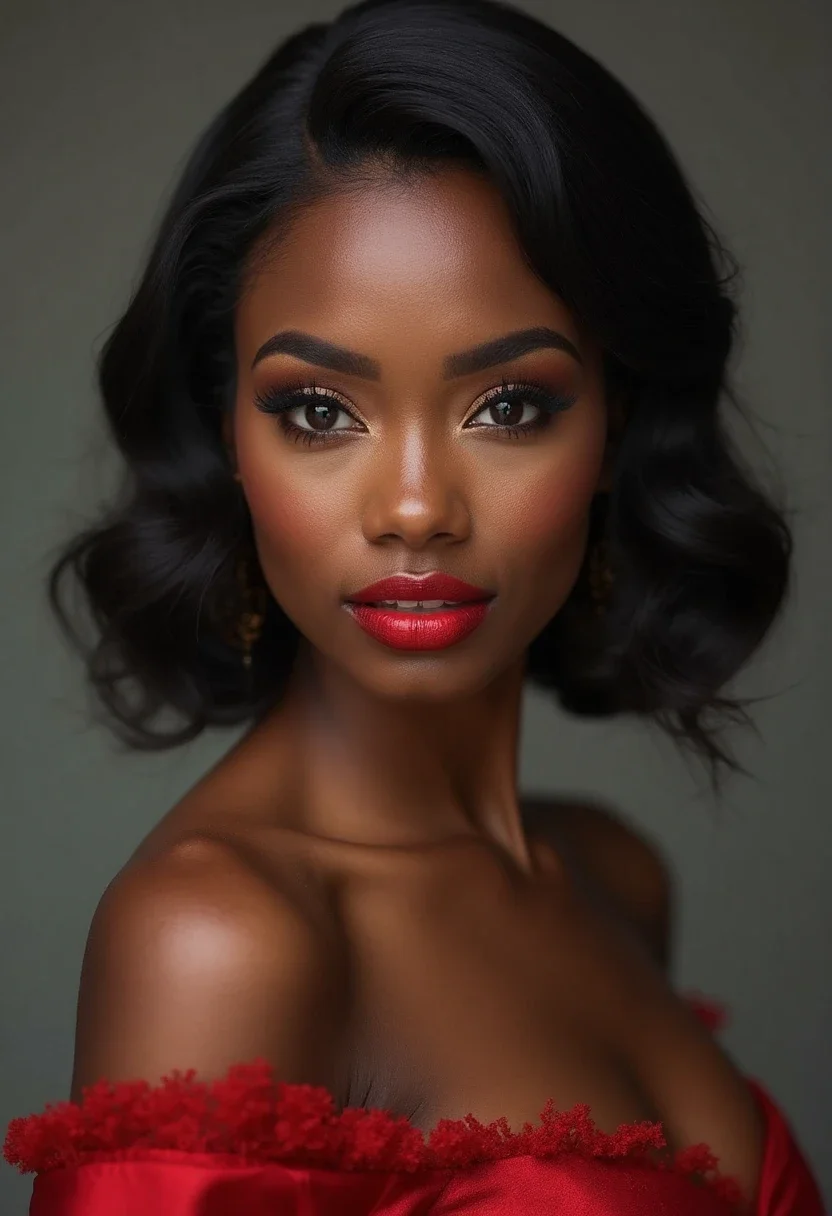 Black woman with vintage-inspired finger waves