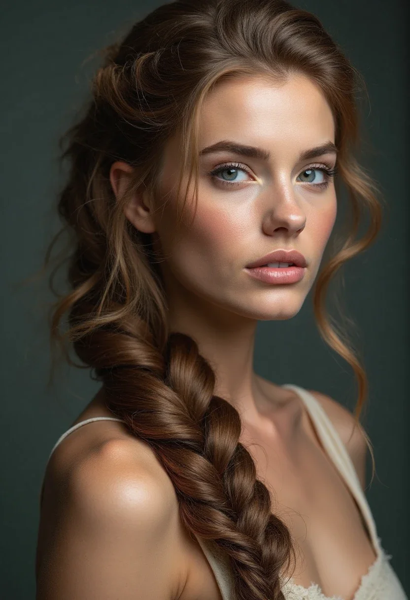 Waterfall French braid, creating a cascading effect.