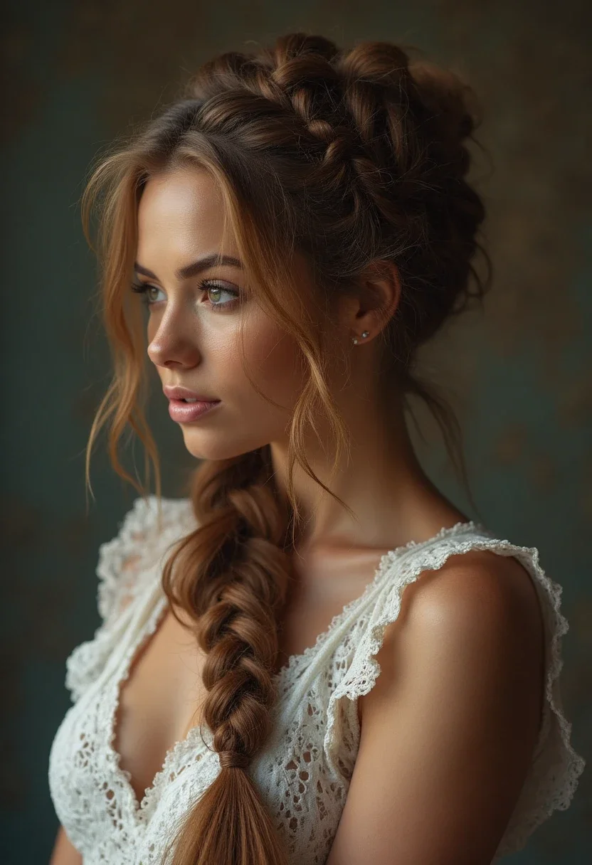 Bohemian Dutch braid with a raised appearance.