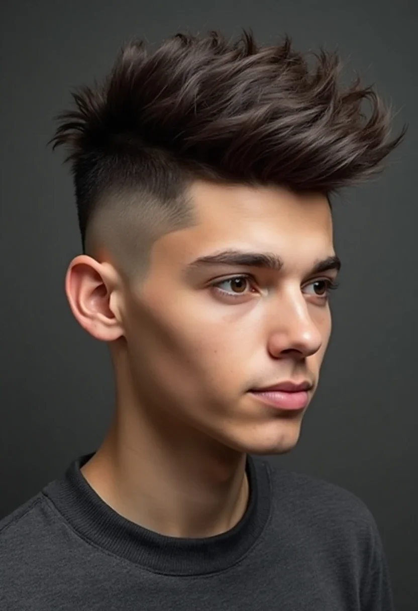 4C hair styled in a tapered cut.
