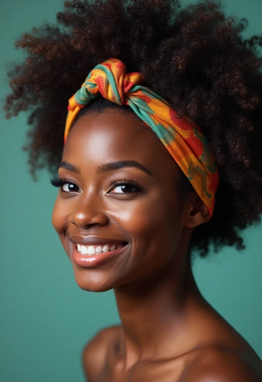 Black woman with a TWA, highlighting the beauty and simplicity of natural curls.