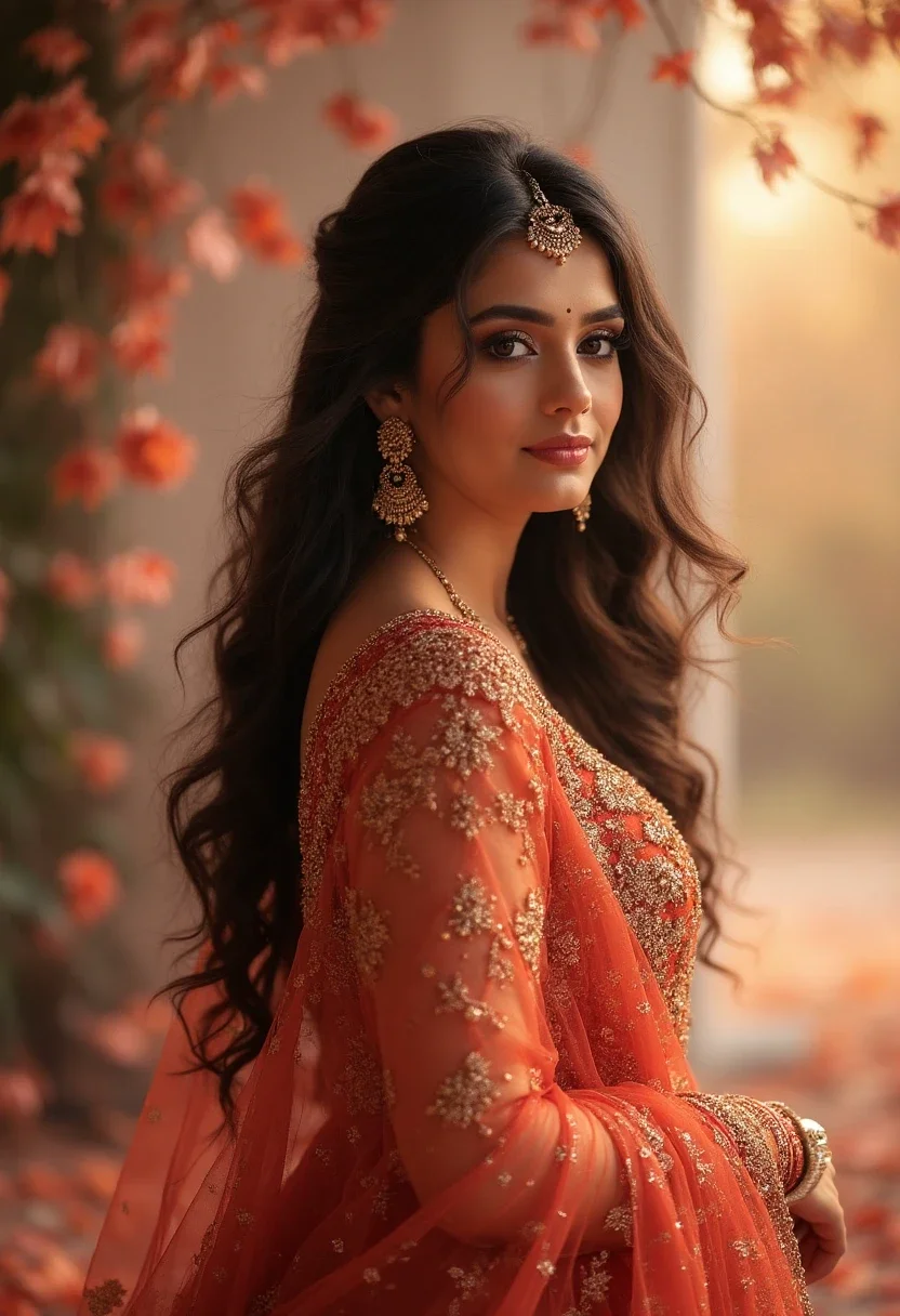 Bride with soft loose waves hairstyle.