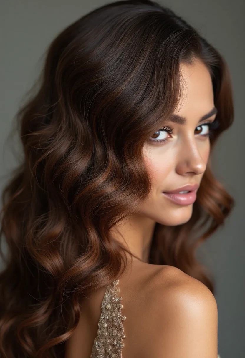 Finger waves hairstyle with vintage 'S'-shaped waves.