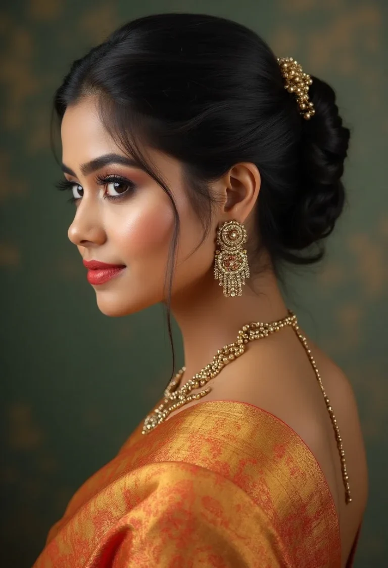 12 Effortless Hairstyles to Complement Your Saree