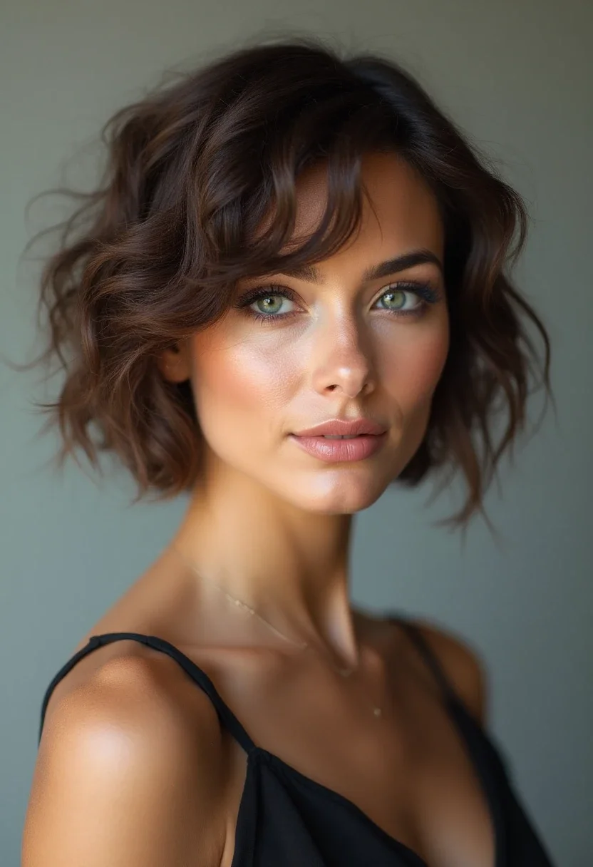 Soft curls hairstyle with loose, flowing curls
