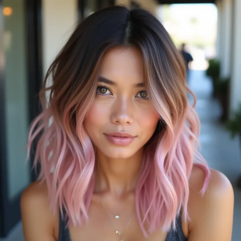 10 Stunning Ways to Rock Pink Highlights in Brown Hair
