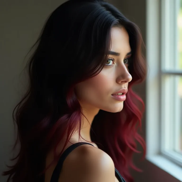 10 Stunning Black Hair with Red Highlights Ideas to Try Now